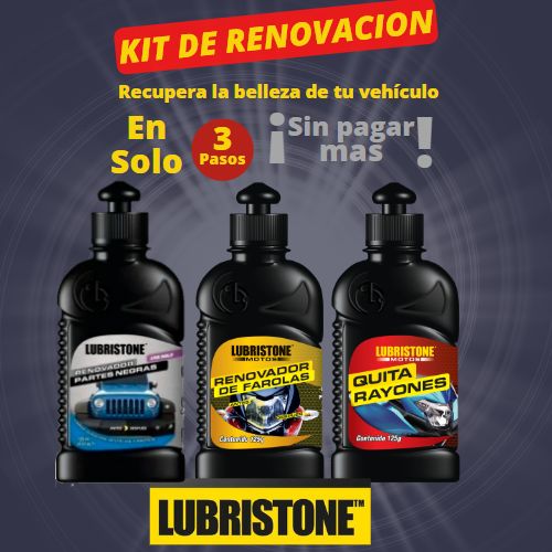 KIT PREMIUM DE RENOVACION DE LUBRISTONE® - Renueva tu Vehículo solo con 3 Productos